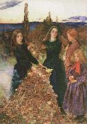 Sir John Everett Millais autumn leaves oil on canvas